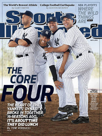 Bloomer happened to begin going to Minor League games right when the Yankees' core four—Derek Jeter, Mariano Rivera, Andy Pettitte, and Jorge Posada—were coming through the minors. Bloomer happened to begin going to Minor League games right when the Yankees' core four—Derek Jeter, Mariano Rivera, Andy Pettitte, and Jorge Posada—were coming through the minors.