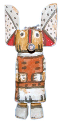 Wilson Tawaquaptewa (1873-1960) was the Bear Clan Chief and religious leader of Old Orayvi. This cute little Tawaquaptewa carving is just 5 3/4-by-2 5/8 inches. Wilson Tawaquaptewa (1873-1960) was the Bear Clan Chief and religious leader of Old Orayvi. This cute little Tawaquaptewa carving is just 5 3/4-by-2 5/8 inches.