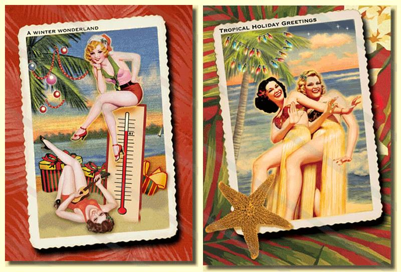 aloha Images from RetroChristmasCardCompany.com