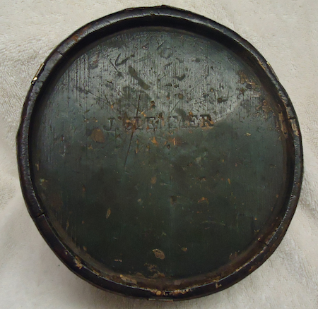 J. Slemmer, whose name is stamped into the side of this early-19th-century canteen, was a cooper who also made canteens for the military. J. Slemmer, whose name is stamped into the side of this early-19th-century canteen, was a cooper who also made canteens for the military.