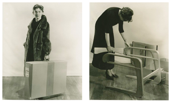 Kem-Weber-Assembly Kem Weber's Airline Chair was designed to be packed in a cardboard container and assembled by the customer.