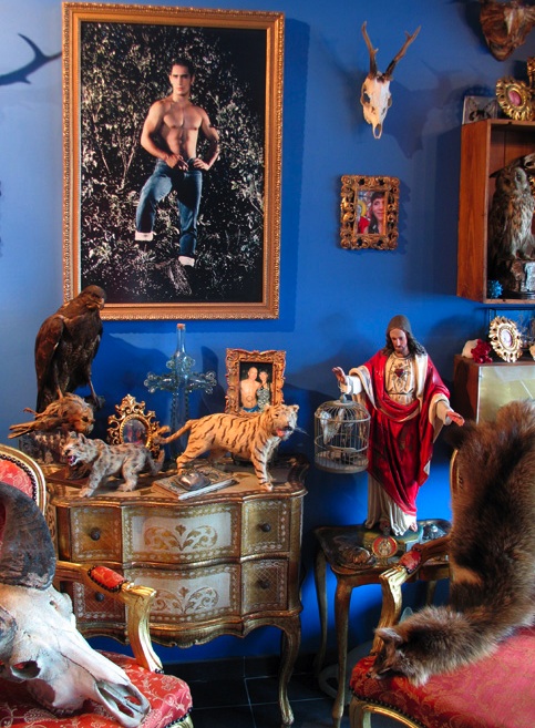 aldo The unique interior of Belgian taxidermy artist Annick Debaillie's apartment, filled with her work and creative inspiration. Image via Rachel Poliquin's Ravishing Beasts blog.