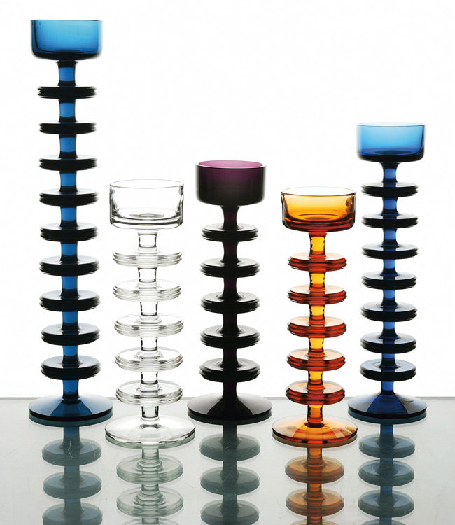 Wedgewood candleholders A Modern set of "Sheringham" candleholders, designed by Ronald Stennett-Willson for Wedgwood, from Miller's personal collection.