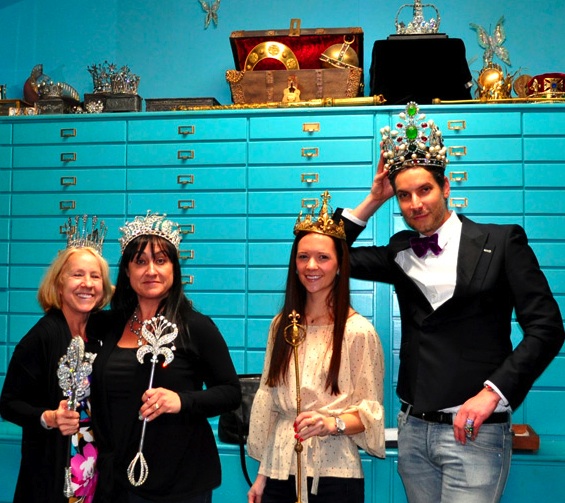 crowning-around From left: Tina and Michele Joseff, me, and Cameron Silver. I'm thinking, "Please don't let Shirley Temple's crown fall off my head!"