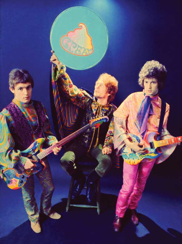 Cream-New-2 Marijke Dunham was hired to create outfits and paint the guitars for Cream's first U.S. tour.