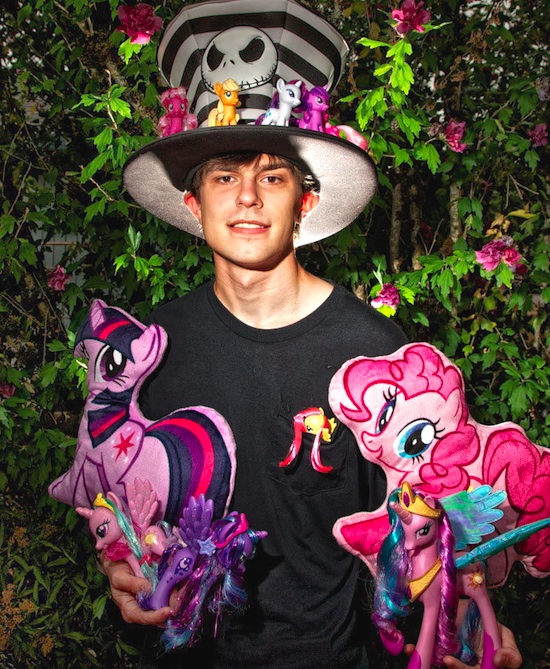 bronydude A Portland-area brony flaunts his collection of the current, fourth generation of My Little Pony. Image by Thomas Boyd/The Oregonian