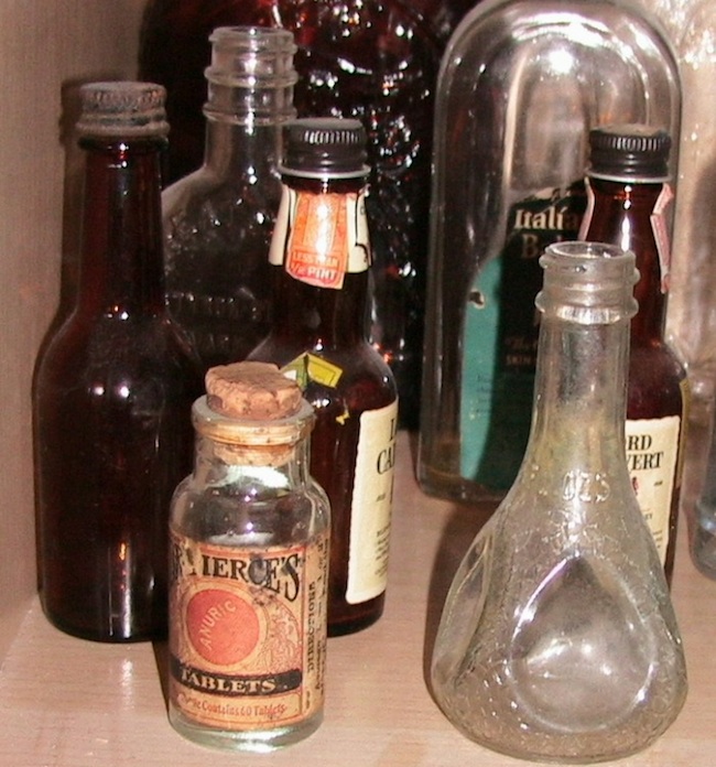 kidpickers11 Jonas gravitates toward patent medicine bottles. He thinks it's "hilarious it is that people would think this single medicine can cure everything from a headache to kidney stones or pneumonia."