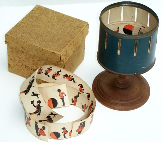 zoetrope The Milton Bradley Zoetrope, c. 1870.