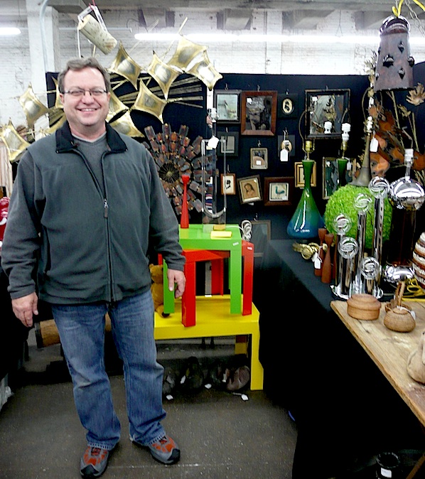 Tucker_Small Brett Cabral, pictured at the The Antiques Garage in New York City, is the dealer known as "Tucker Small" in "Killer Stuff and Tons of Money." Photo by Maureen Stanton.