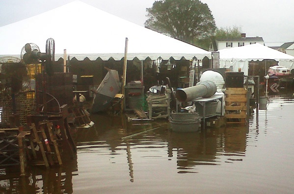 flood edit Last September, dealers lost thousands of dollars in inventory—and historic artifacts—thanks to Hurricane Irene. Photo by Maureen Stanton.
