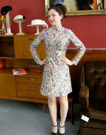 1960sFashion In a '60s dress, Thompson is ready to help people find the perfect hat at her Parlour pop-up shop. Via the Vintage Secret Facebook page.