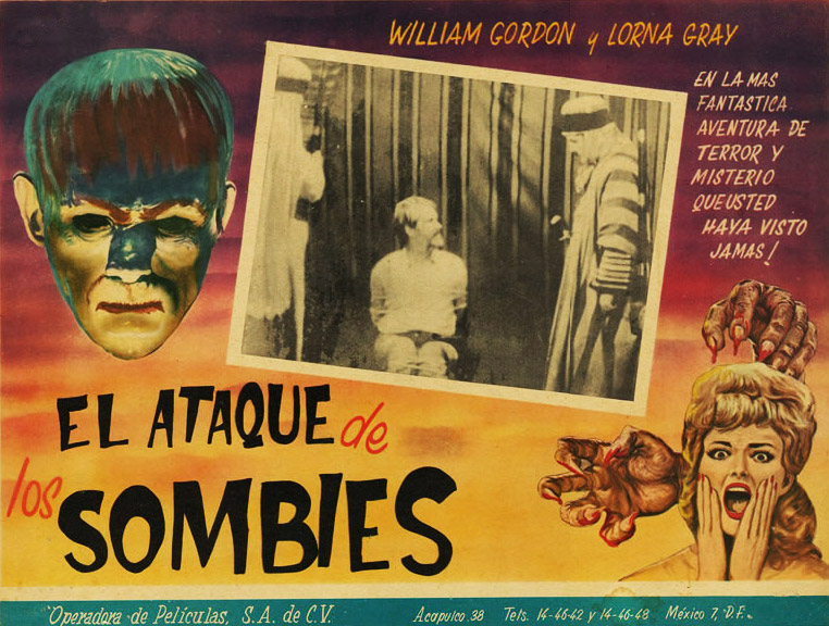 El Ataque de los Sombies Despite its alluring graphics, Cozzoli couldn't find any records of the film "El Ataque de los Sombies."