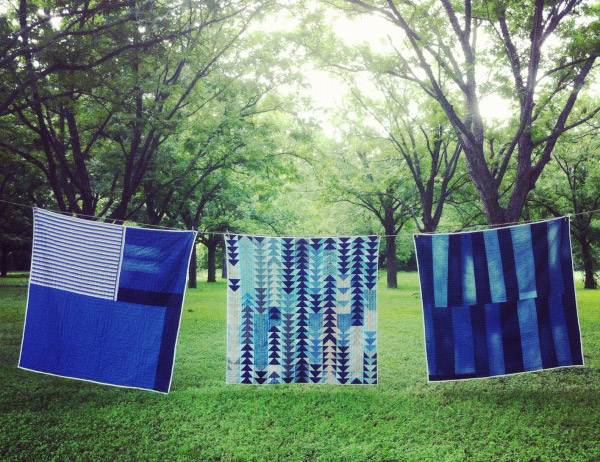 Unknown-600x600 Quilts by Folk Fibers of Austin, Texas, use scraps of recycled denim, some of which are donated by Levi's. Via folkfibers.com.