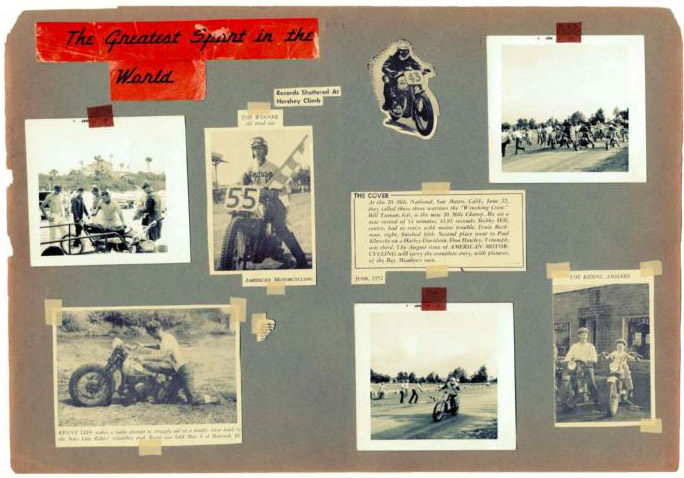 boxing-scrapbook The 2012 Fall/Winter Lookbook for Levi's Vintage Clothing line featured vintage imagery of motorcyclists.