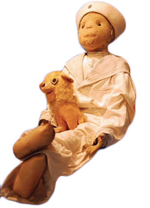 robert_the_doll Legend says you can't take a photo of Robert the Doll, a toy supposedly cursed with voodoo, without asking its permission. Via Robert the Doll's Facebook page.