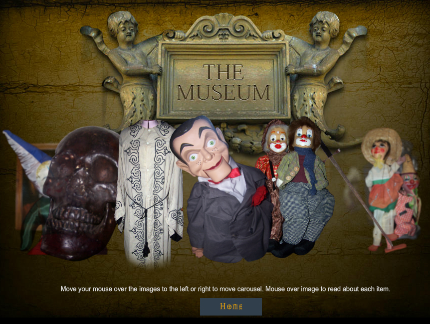 themuseum John Zaffis' Paranormal Museum includes Simon the ventriloquist dummy, a ritual robe, and a sword associated with dreams of menacing black-hooded figures.