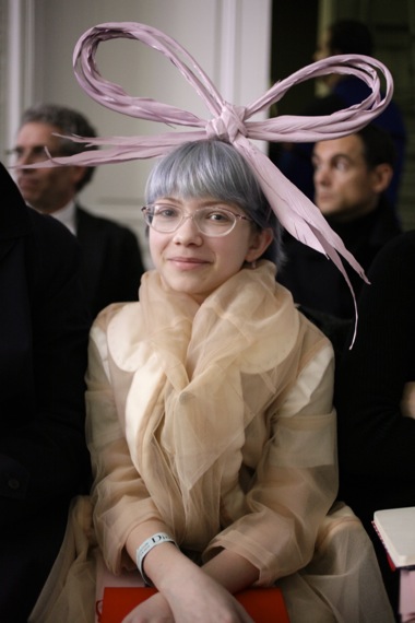 tumblr_l15zj66gl81qapplfo1_400 Tavi ruffled the feathers of a humorless, black-only fashion crowd at New York Fashion Week in 2010.