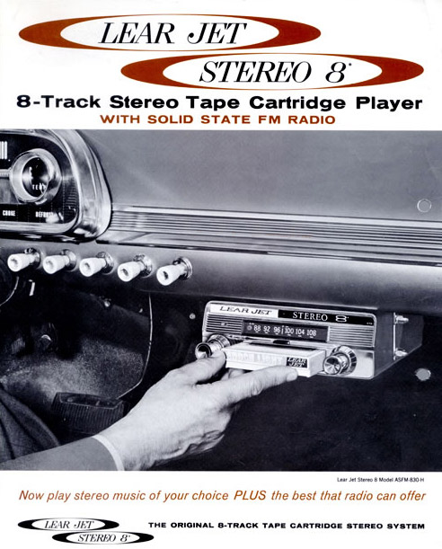 image A 1960s advertisement for the Lear Stereo 8 automobile player.