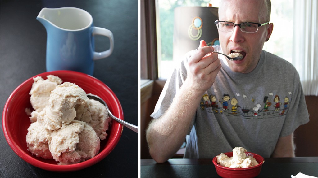 chicken-mousse-double Chicken mousse might look tasty, but the flavor and texture didn't match up.