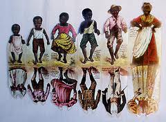 jemimapaperdolls Paper dolls of Aunt Jemima and her family were printed on pancake mix boxes starting in 1895.