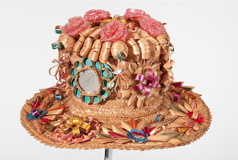 seuss_strawcurls A straw curls hat shown in "Hats Off to Dr. Seuss." (Courtesy of the Dr. Seuss Estate)