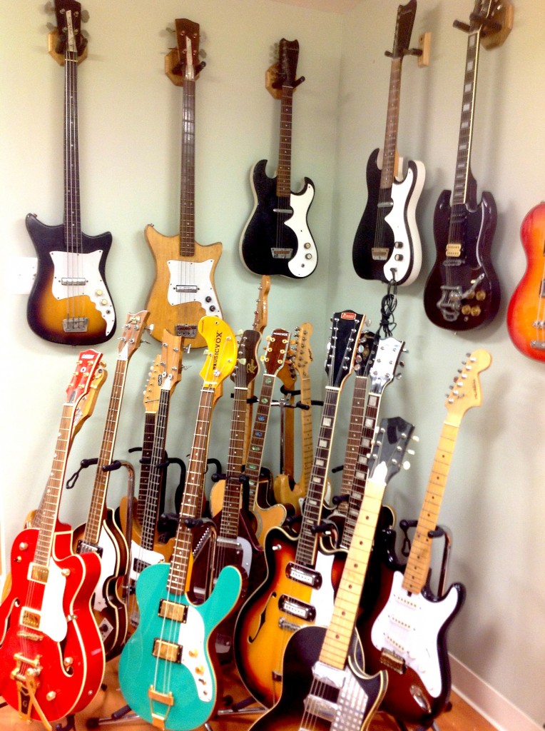 CornerBright A sample of Matt Eichen's collection of electric guitars.