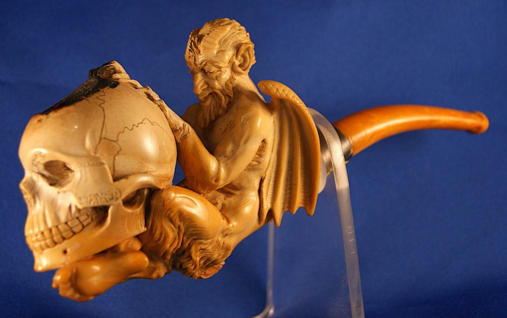 GoatMendesCrop This creepy creation was said to have been owned by occultist Aleister Crowley, "an evil character," says Ricketts.