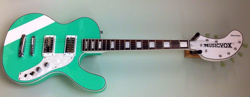 GreenRanger In recent years, Eichen has produced very limited-edition runs of guitars with unique color and hardware combinations. For example, there are only four Spacerangers that look like this one.