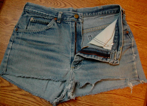 jean-shorts_grateful-dead Included with these cutoffs was this description: "I had forgotten to bring shorts for the weekend, so the guy I was with, now my husband, helped me out with a pair of borrowed scissors! True story—gosh, I hate giving these up!!!!"