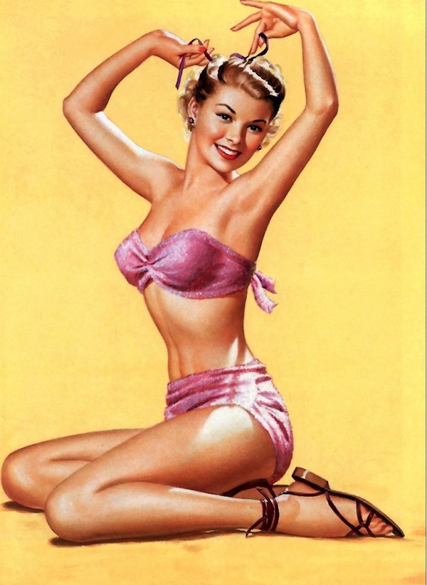 pearlart1 A Frush pin-up captures the sweetness of the "all-American girl."