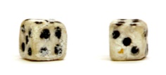 prisonerdice Dice made out of bread by a prison inmate. Courtesy of Museum