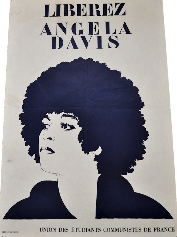LiberezSm A French "Free Angela" poster highlights Davis's beauty.
