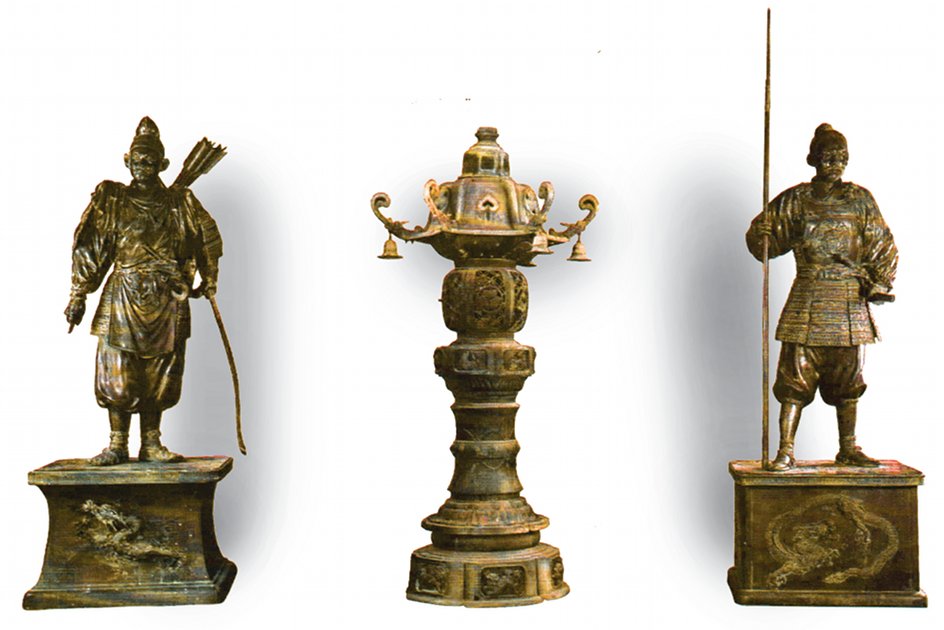 osborn_statues These ancient Asian bronze statues were a part of the World Museum's collection. (Via This Land Press)