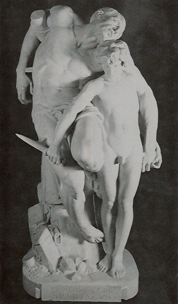 Louis-Ernest Barrias 2 An 1876 marble sculpture by Louis-Ernest Barris, titled "Le Serment de Spartacus" was one of the French artworks in the museum. (Courtesy of LaDonna Osborn)