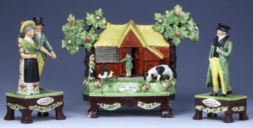 bonhams-red-barn-edited A more ominous set of Red Barn figures sold at Bonhams in 2010 for over $18,000. Image via bohams.com.