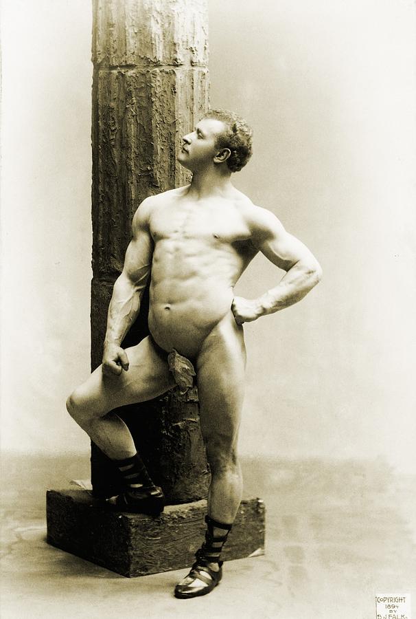 eugen-sandow-1867-1925-the-first-everett Photographs of Sandow were given a pass as "art," rather than pornography, because of his classical poses.