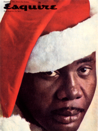 SantaListon "Esquire" magazine lost an estimated $750,000 in advertising after it put heavyweight boxing champ Sonny Liston on its cover in a Santa hat in 1963.