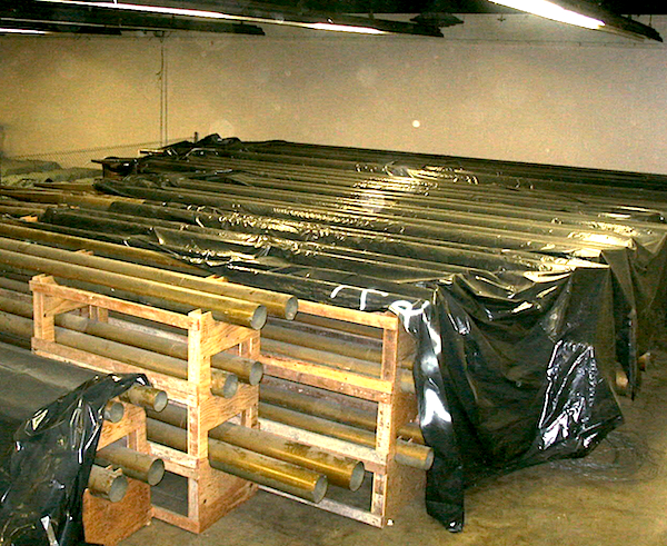All 40 tons of the Exposition Organ, including its zinc pipes, are currently in storage in Brooks Hall, which is hidden beneath Civic Center Plaza.