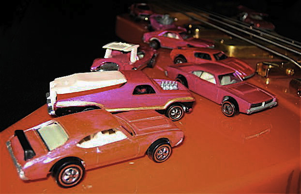 If these cars could talk: Some of Dave's Redlines, hanging out on the late John Entwistle of The Who's bass.