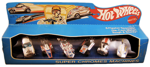 Schools is colorblind, so he likes the Chromes and cars with highly graphic designs.