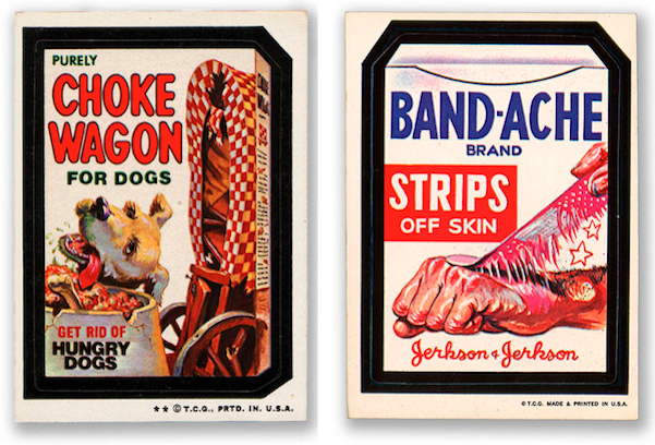 Choke Wagon and Band-Ache were pulled due to legal action by Chuck Wagon and Band-Aid, which did not appreciate the parodies of their products.