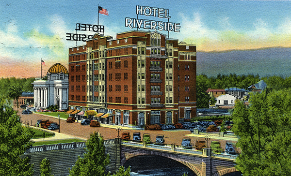 Riverside Reno's Riverside Hotel was built in 1927 next door to the Washoe County Courthouse to accommodate divorce-seekers lured to the state by its then three-month residency requirement. In 1931, the state's residency requirement was shortened to six weeks.