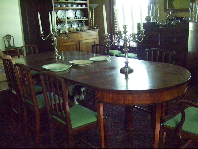 bucknerhill_table The dining room at Buckner Hill Plantation. (Photo by Arnold Modlin)