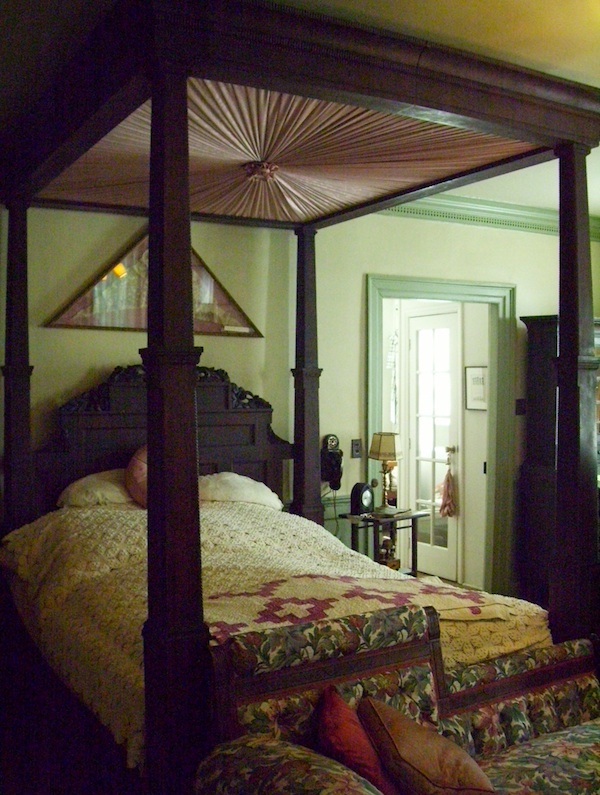 haywood_bed A bed at Haywood Hall, home to John Haywood, a slaveholder who was North Carolina’s first treasurer and Raleigh’s first intendant of police. (Photo by Arnold Modlin)