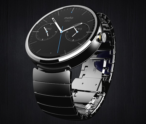Motorola's entry into the wearables space, the Moto 360, is an unabashedly, traditionally handsome wristwatch, albeit a connected one.