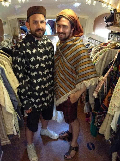 buffalo_exchange_popup The Buffalo Exchange pop-up store features the same sort of vintage ethnic looks, like ponchos, the first store sold in 1974. (Via the Buffalo Exchange Facebook page)