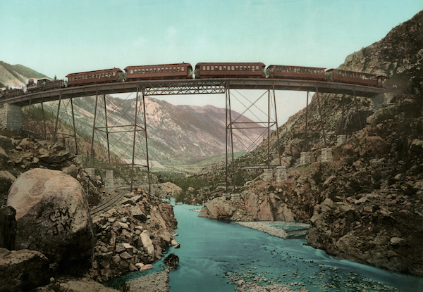 Bridge The Georgetown Loop in Clear Creek Canyon, Colorado, by William Henry Jackson.