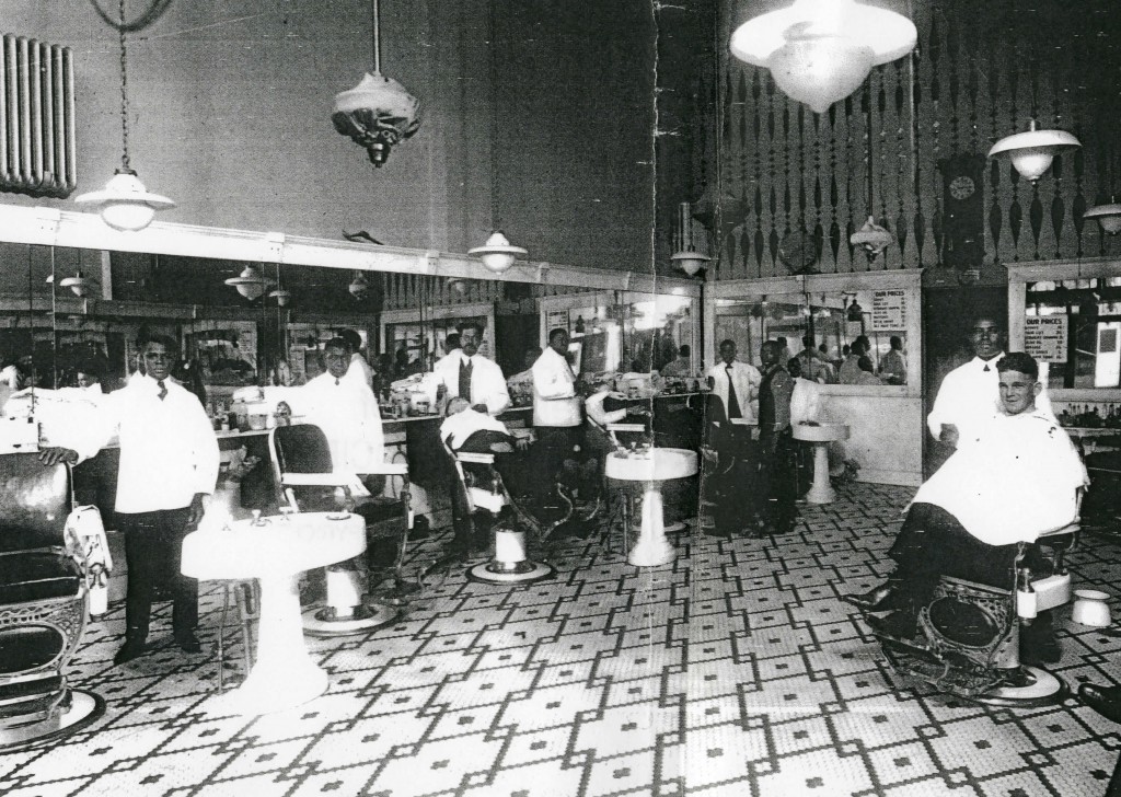Most black barbershops catered only to whites in the late 19th century. Via the Library of Congress.