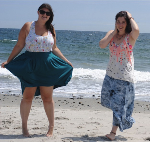 brianne_vallerie Brianne Richard of "Glad Rags" and her friend Vallerie Perrault wear vintage on the beach. (Via the gladragsdoc Flickr)