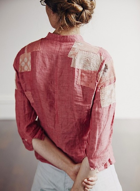 SF_localwisdom11 People think this Melbourne woman added patches to the back of her shirt for stylish effect, but she says the shirt is actually quite threadbare underneath. (Photo by Paul Allister, via Local Wisdom)